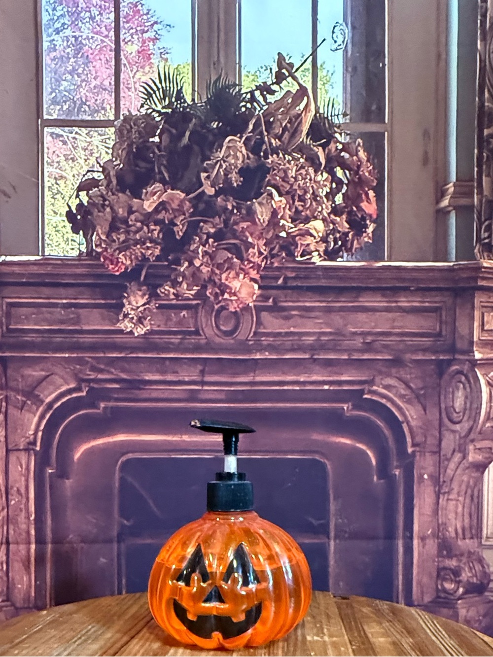 Orange Jack-O'-Lantern Pump Soap Dispenser - Holiday Decor